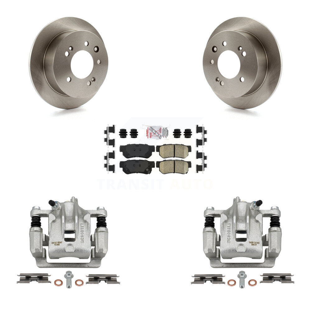 Rear Disc Brake Caliper Rotors And Ceramic Pads Kit For Hyundai Elantra KC8-101045N