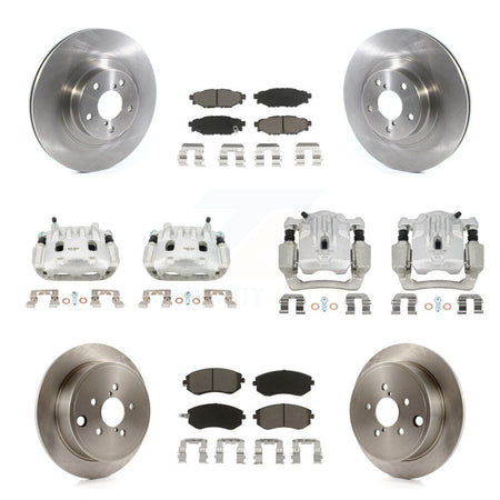 Front Rear Disc Brake Caliper Rotor And Ceramic Pad Kit (10Pc) For Subaru Outback Legacy KC8-101046C