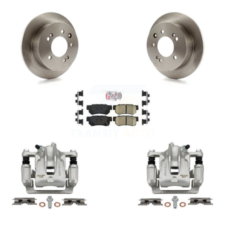 Rear Disc Brake Caliper Rotors And Ceramic Pads Kit For Hyundai Elantra KC8-101046N