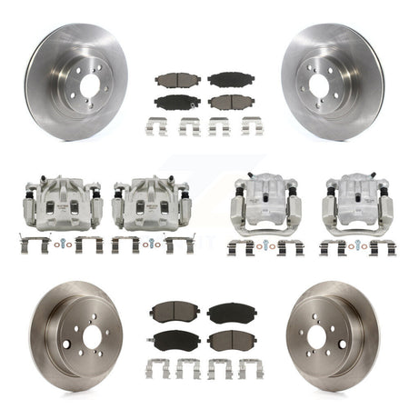 Front Rear Disc Brake Caliper Rotors And Ceramic Pads Kit (10Pc) For Subaru Legacy KC8-101047C