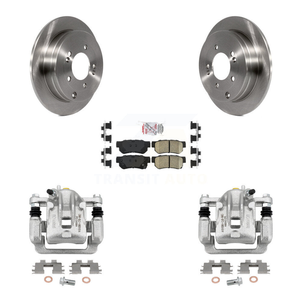 Rear Disc Brake Caliper Rotors And Ceramic Pads Kit For Hyundai Azera KC8-101048N