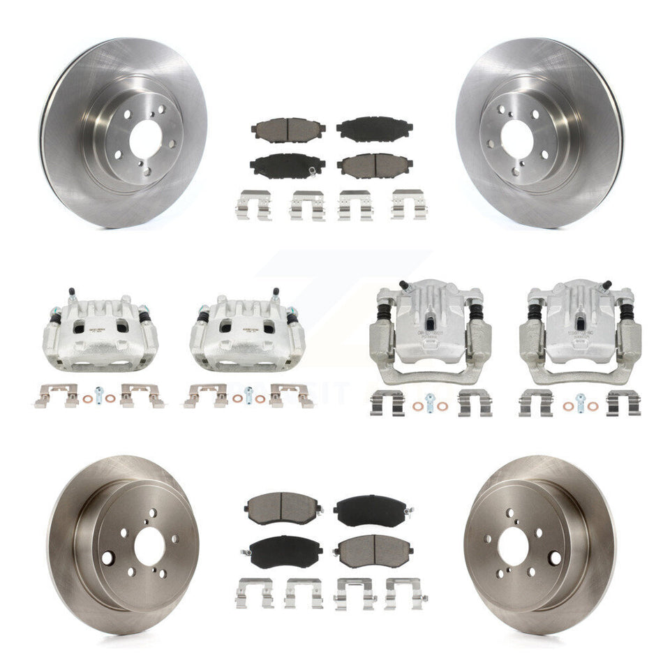 Front Rear Brake Caliper Rotor And Ceramic Pad Kit (10Pc) For Subaru Outback Legacy 2.5L KC8-101049C