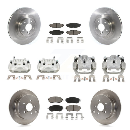 Front Rear Brake Caliper Rotor & Ceramic Pad Kit (10Pc) For Subaru Forester XV Crosstrek KC8-101050C