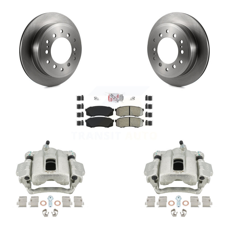 Rear Disc Brake Caliper Rotors And Semi-Metallic Pads Kit For Toyota 4Runner FJ Cruiser KC8-101052N
