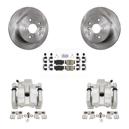 Rear Disc Brake Caliper Rotor Ceramic Pad Kit For Toyota Camry Lexus ES350 Avalon ES300h KC8-101053N