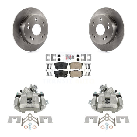 Rear Disc Brake Caliper Rotors And Ceramic Pads Kit For Honda Civic Acura RSX KC8-101055N