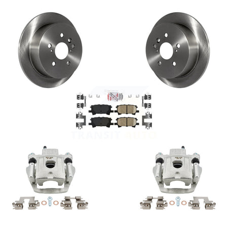 Rear Brake Caliper Rotors Ceramic Pad Kit For Lexus RX350 RX330 Toyota Highlander RX400h KC8-101070N