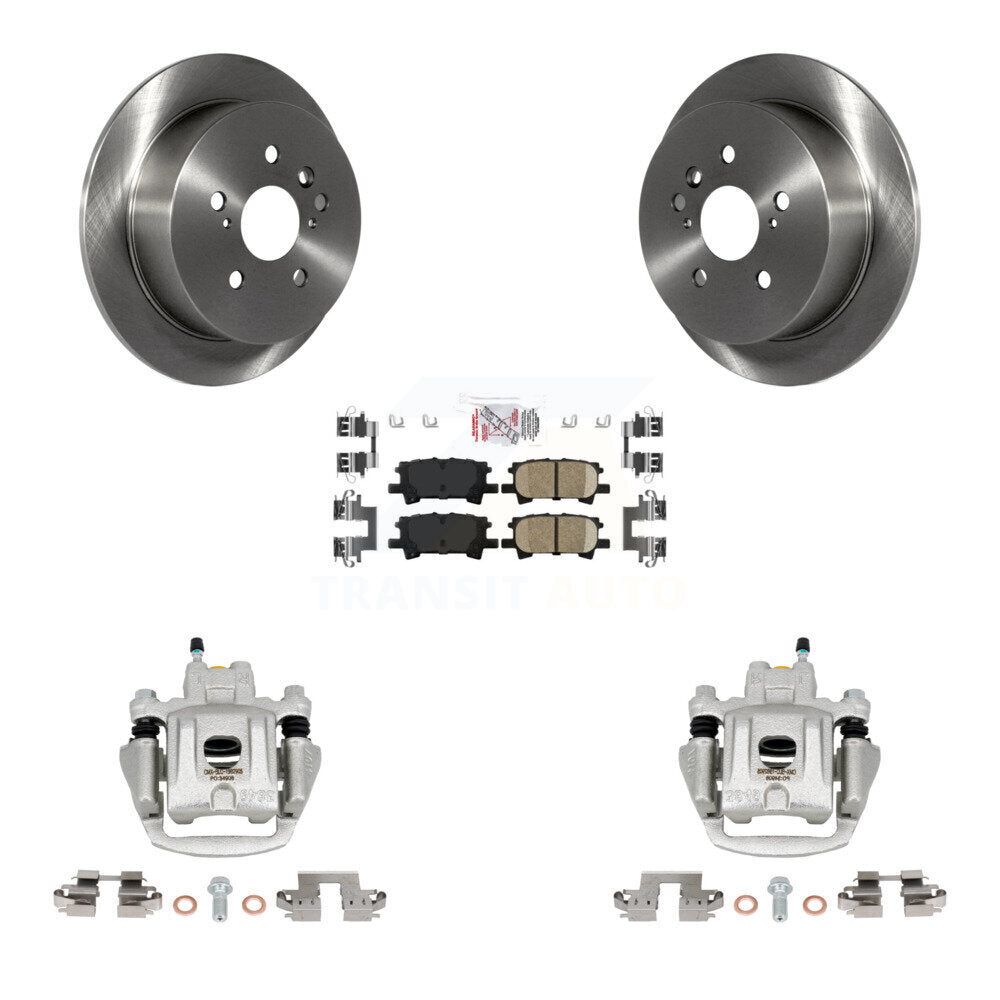 Rear Disc Brake Caliper Rotors And Ceramic Pads Kit For Toyota Highlander KC8-101071N