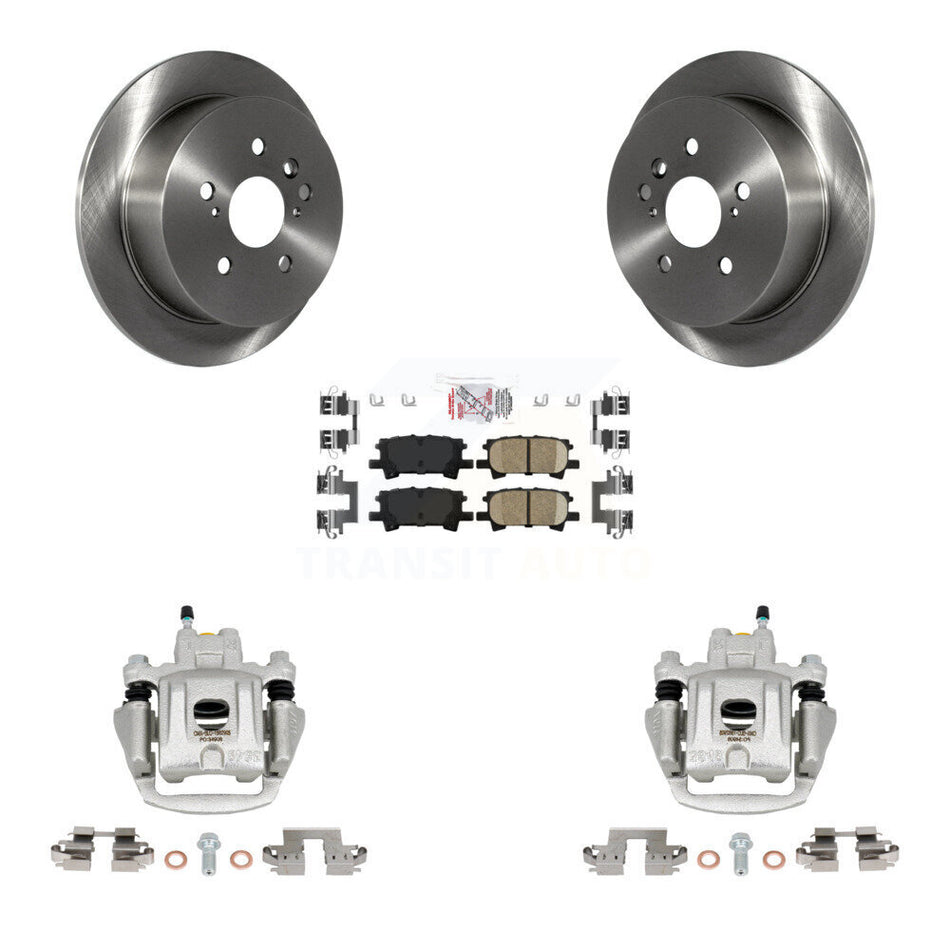 Rear Disc Brake Caliper Rotors And Ceramic Pads Kit For Toyota Highlander KC8-101071N