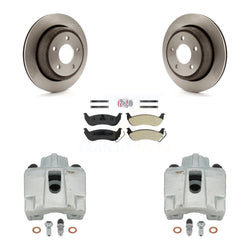 Rear Disc Brake Caliper Rotors And Semi-Metallic Pads Kit For 2010-2011 Ford Ranger KC8-101072N