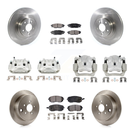 Front Rear Disc Brake Caliper Rotor And Ceramic Pad Kit (10Pc) For Subaru Outback Legacy KC8-101073T