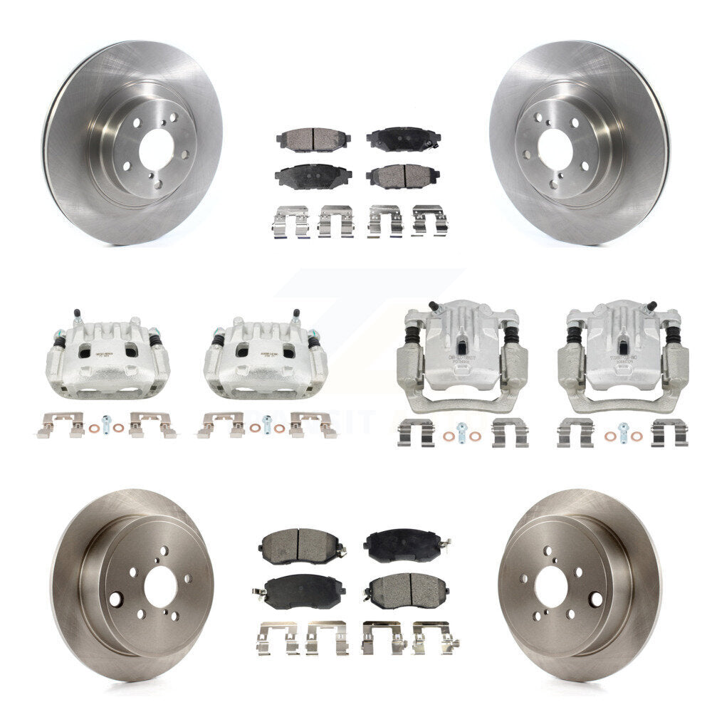 Front Rear Brake Caliper Rotor And Ceramic Pad Kit (10Pc) For Subaru Outback Legacy 2.5L KC8-101076T
