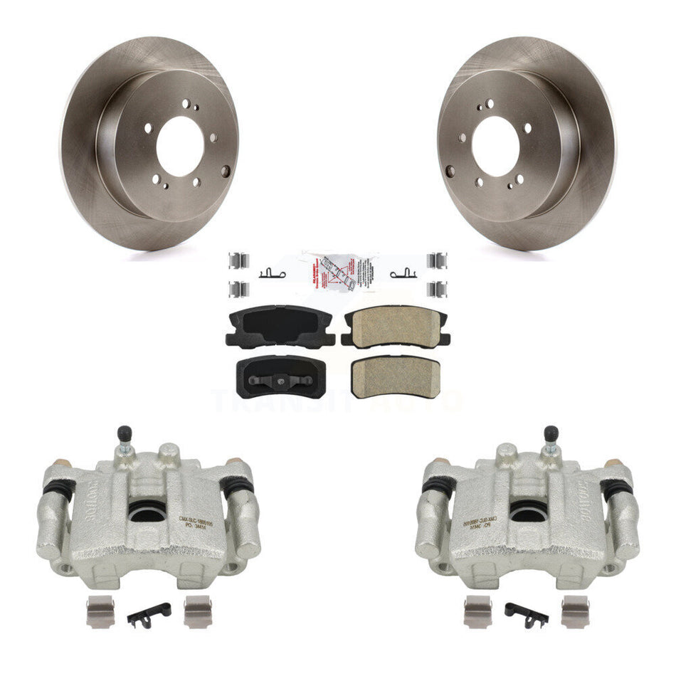 Rear Disc Brake Caliper Rotors And Ceramic Pads Kit For Mitsubishi Outlander With 7 Passenger Seating KC8-101085N
