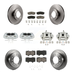 Front Rear Disc Brake Caliper Rotors And Ceramic Pads Kit (10Pc) For 2003-2009 Lexus GX470 KC8-101098C