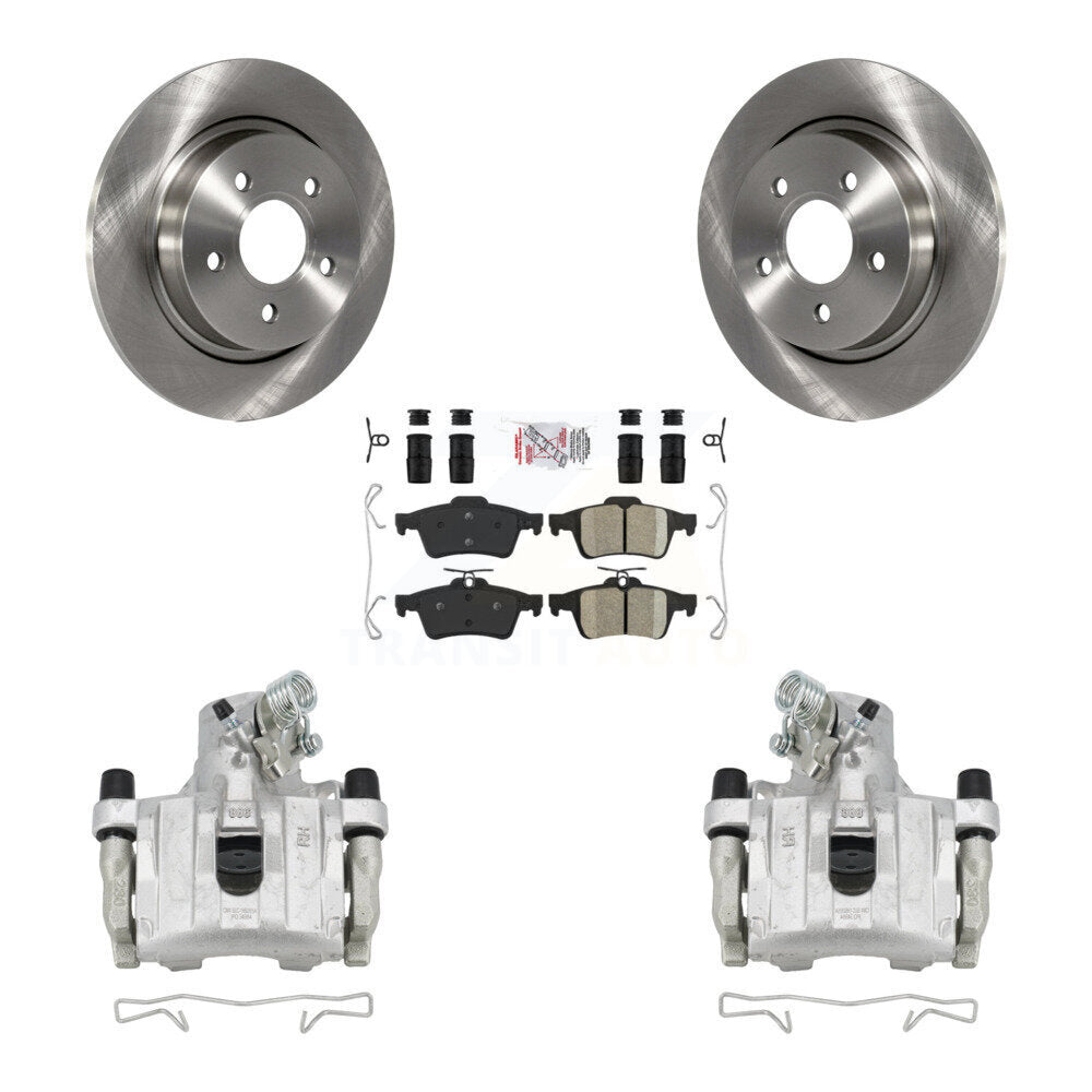 Rear Disc Brake Caliper Rotors And Ceramic Pads Kit For Volvo S40 C30 V50 C70 KC8-101110N