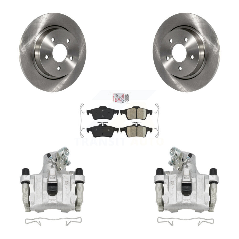 Rear Disc Brake Caliper Rotors And Ceramic Pads Kit For Volvo S40 C30 V50 C70 KC8-101111N