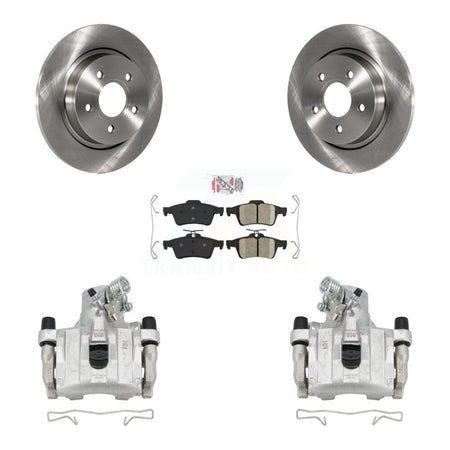 Rear Disc Brake Caliper Rotors And Ceramic Pads Kit For Volvo S40 C30 V50 C70 KC8-101111N