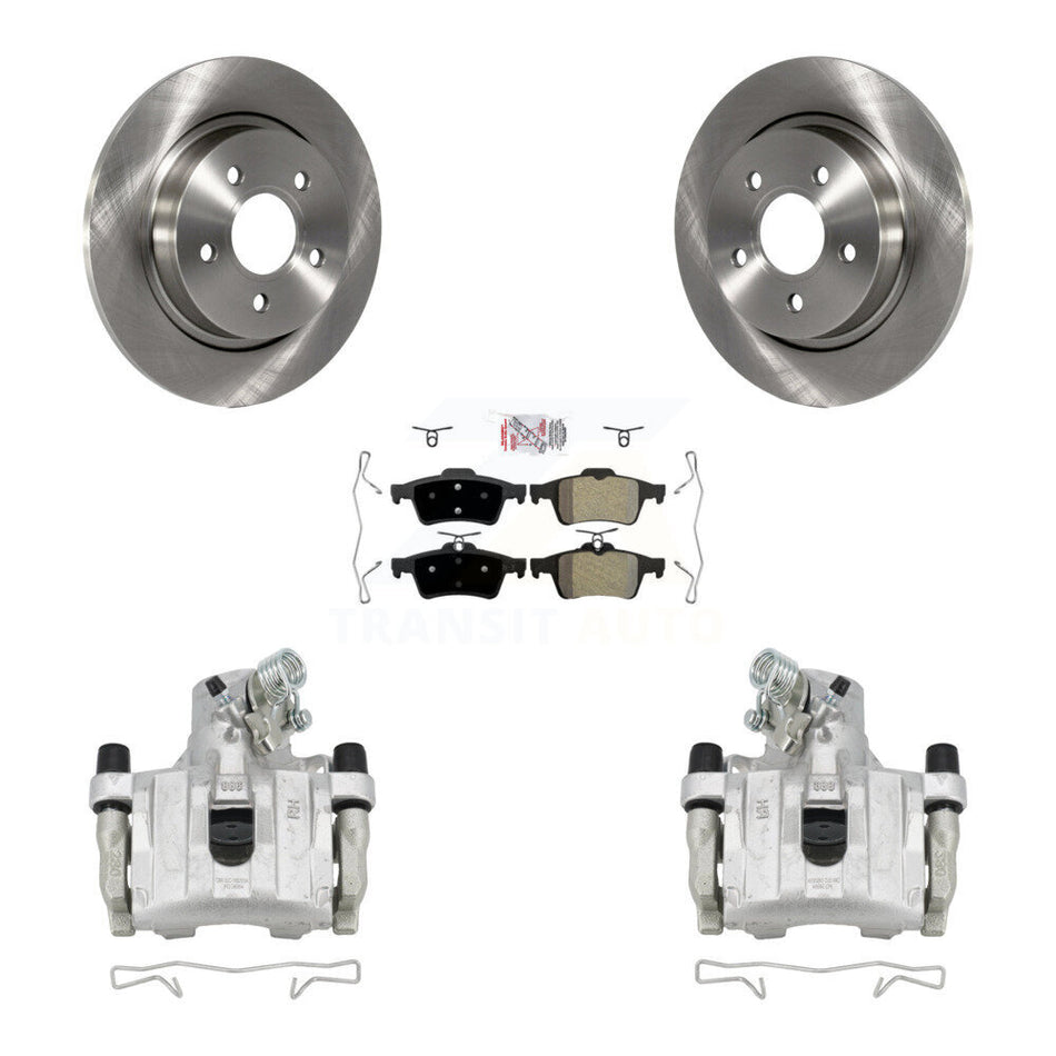 Rear Disc Brake Caliper Rotors And Semi-Metallic Pads Kit For Volvo S40 C30 V50 C70 KC8-101112N
