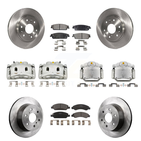 Front Rear Brake Caliper Rotor & Ceramic Pad Kit (10Pc) For Chevrolet GMC Sierra 1500 XL KC8-101112T