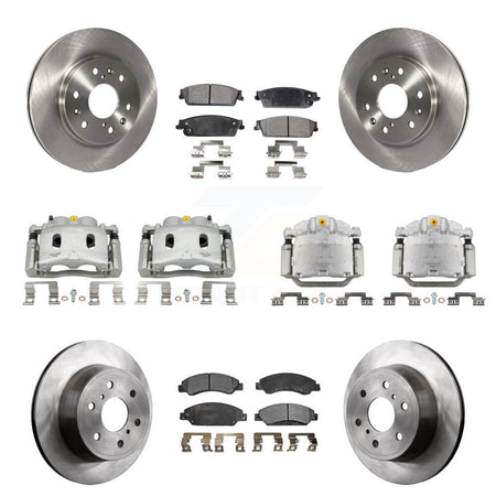 Front Rear Brake Caliper Rotor & Ceramic Pad Kit (10Pc) For Chevrolet Avalanche Cadillac KC8-101114T