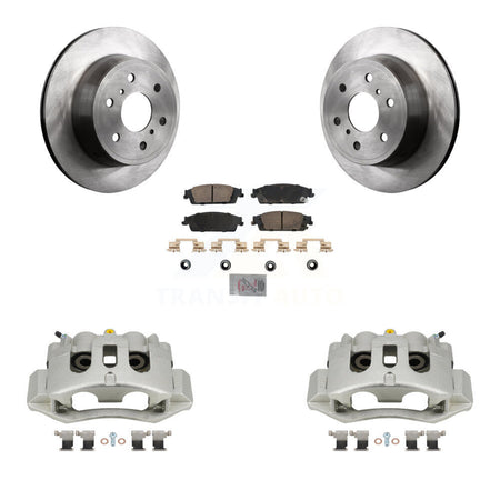 Rear Disc Brake Caliper Rotors And Ceramic Pads Kit For Chevrolet Suburban HD KC8-101115N
