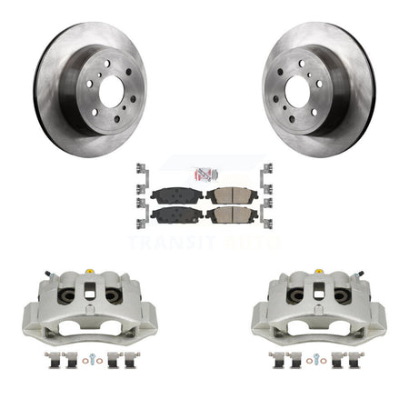 Rear Disc Brake Caliper Rotors And Ceramic Pads Kit For Chevrolet Suburban HD KC8-101117N