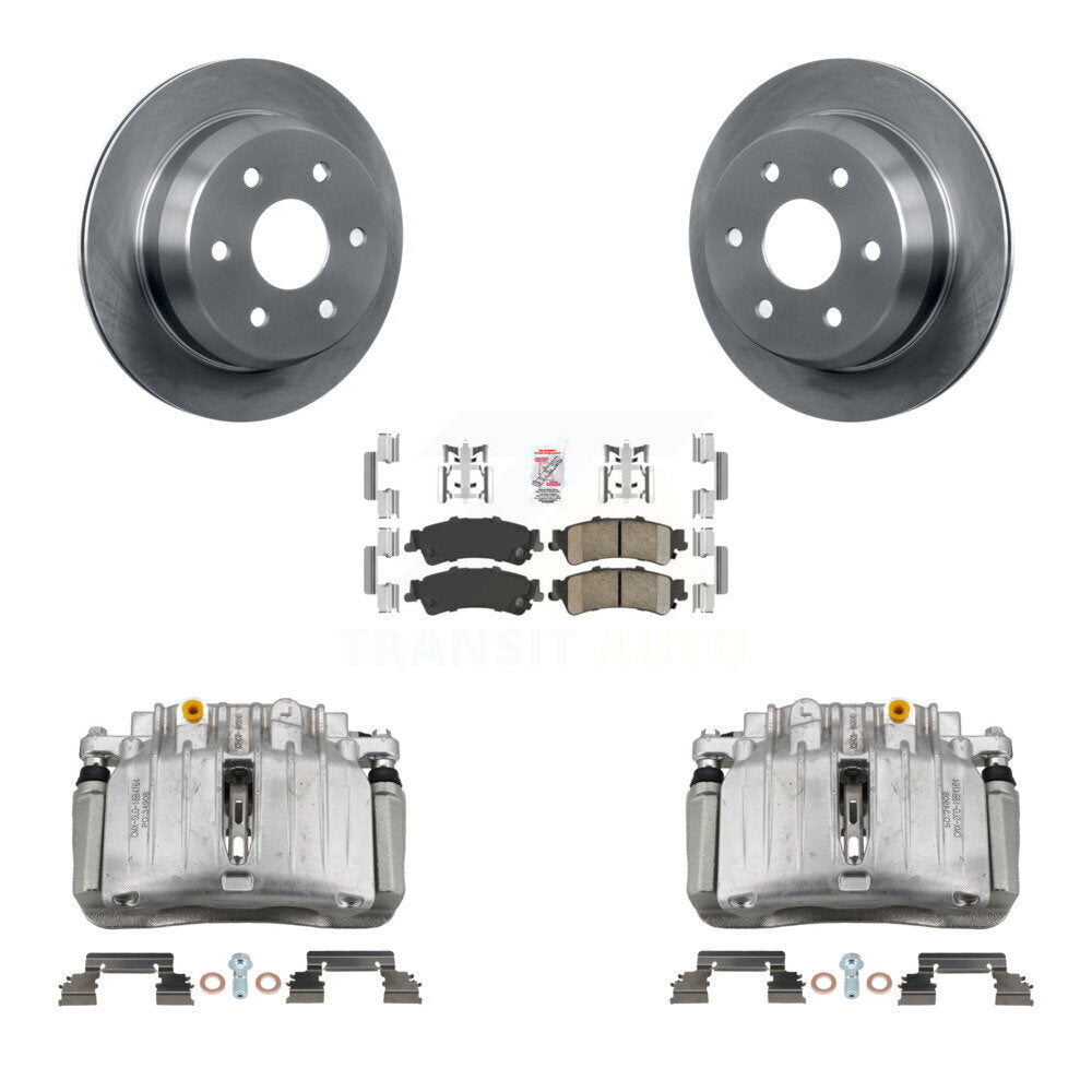 Rear Brake Caliper Rotor Ceramic Pad Kit For Chevrolet Silverado 1500 Classic GMC Sierra KC8-101121N