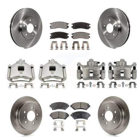 Front Rear Brake Caliper Rotor & Ceramic Pad Kit (10Pc) For Chevrolet Impala Monte Carlo KC8-101122T