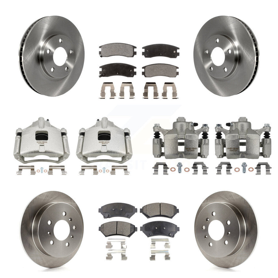 Front Rear Brake Caliper Rotor & Ceramic Pad Kit (10Pc) For Chevrolet Impala Monte Carlo KC8-101122T