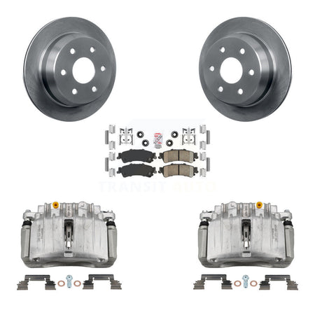 Rear Brake Caliper Rotor Ceramic Pad Kit For Chevrolet Silverado 1500 Classic GMC Sierra KC8-101123N