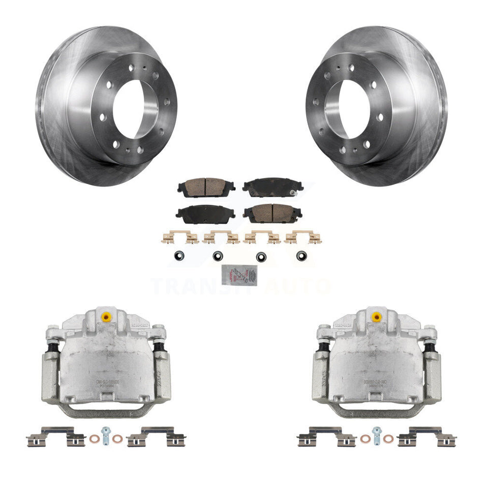 Rear Brake Caliper Rotors Ceramic Pad Kit For 2017-2019 Chevrolet Suburban Premier/LT/LS KC8-101124N