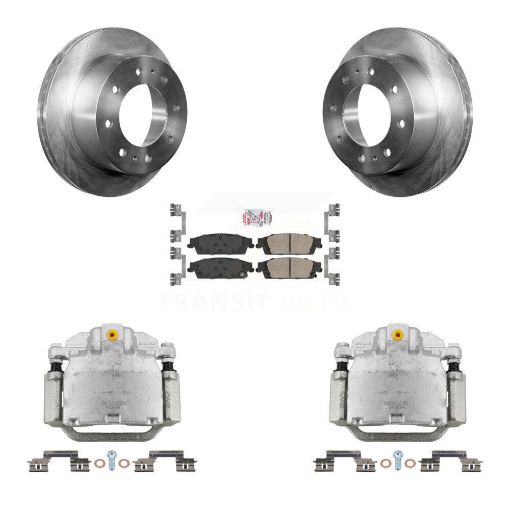 Rear Brake Caliper Rotors Ceramic Pad Kit For 2017-2019 Chevrolet Suburban Premier/LT/LS KC8-101126N