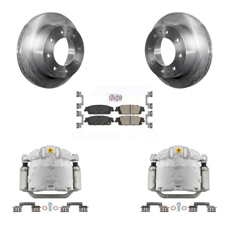 Rear Brake Caliper Rotors Ceramic Pad Kit For 2017-2019 Chevrolet Suburban Premier/LT/LS KC8-101126N