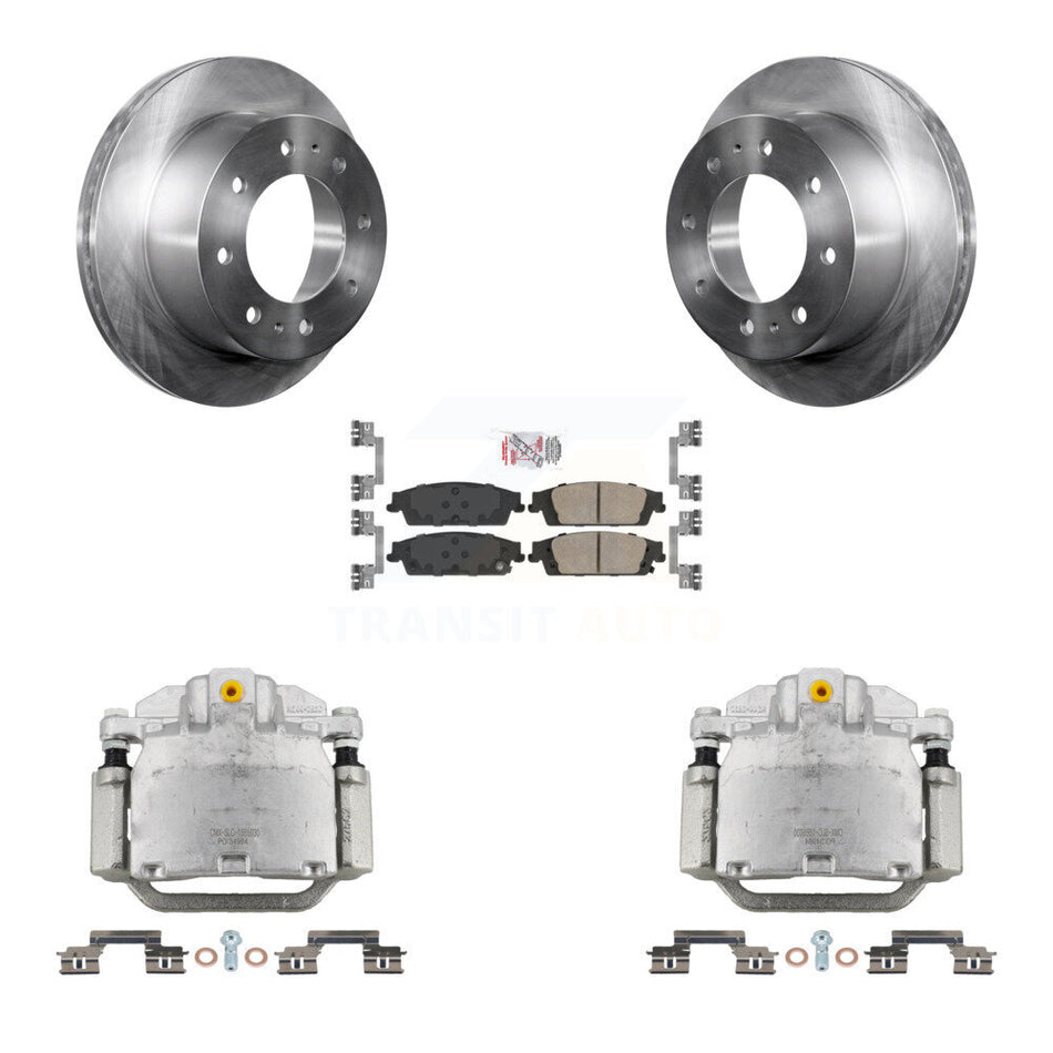 Rear Brake Caliper Rotors Ceramic Pad Kit For 2017-2019 Chevrolet Suburban Premier/LT/LS KC8-101126N