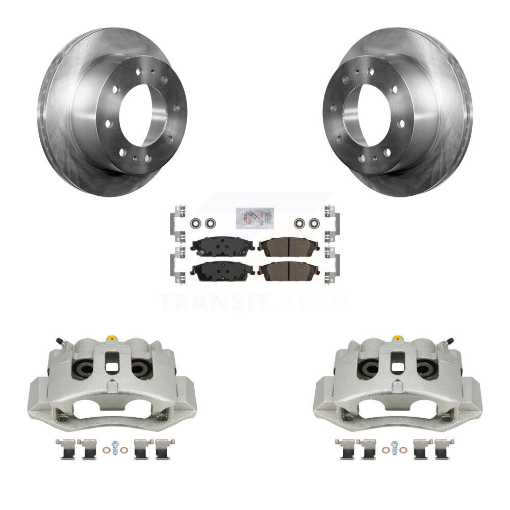 Rear Brake Caliper Rotors Semi-Metallic Pad Kit For Chevrolet Suburban With 8 Lug Wheels KC8-101128N