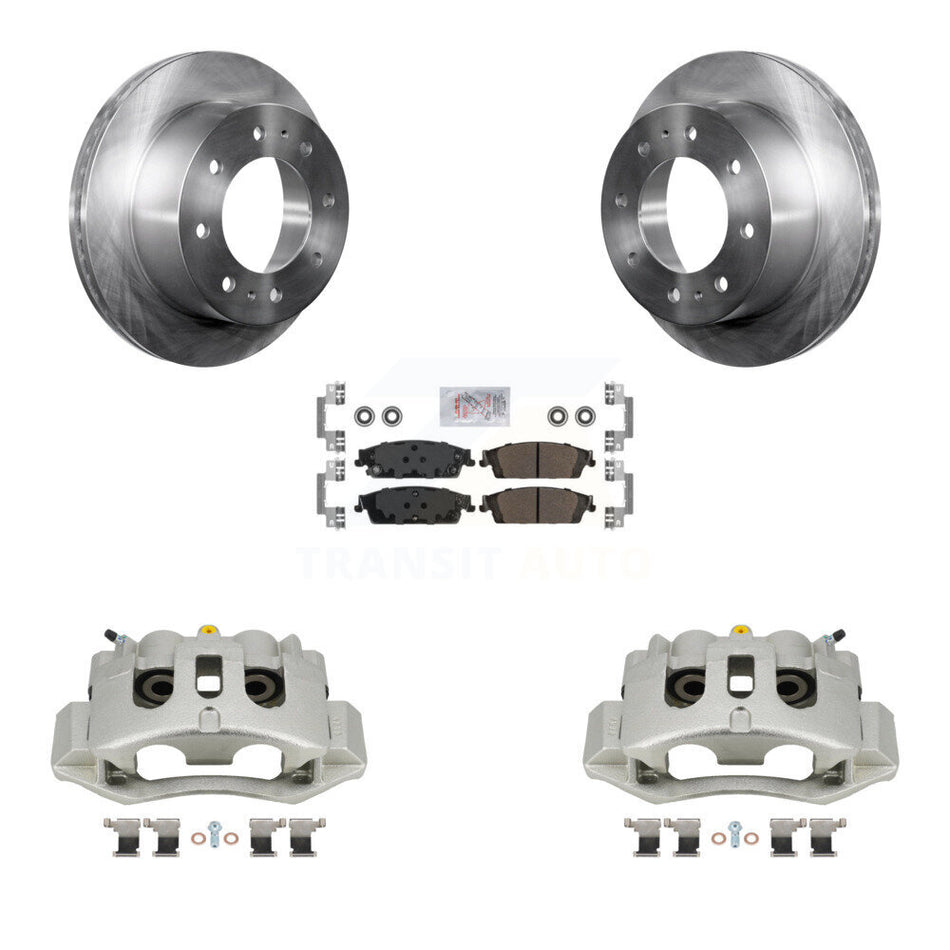 Rear Brake Caliper Rotors Semi-Metallic Pad Kit For Chevrolet Suburban With 8 Lug Wheels KC8-101128N