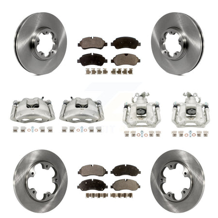 Front Rear Brake Caliper Rotor & Ceramic Pad Kit (10Pc) For Ford Transit-250 Transit-150 KC8-101138T