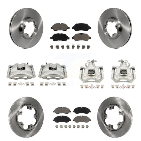 Front Rear Brake Caliper Rotor & Ceramic Pad Kit (10Pc) For Ford Transit-250 Transit-150 KC8-101140C