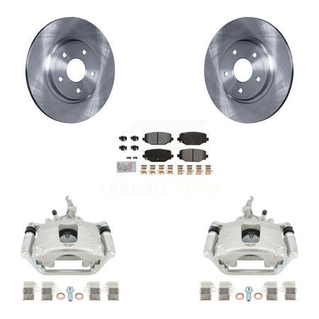 Rear Disc Brake Caliper Rotors And Semi-Metallic Pads Kit For 2014-2020 Dodge Journey KC8-101145N