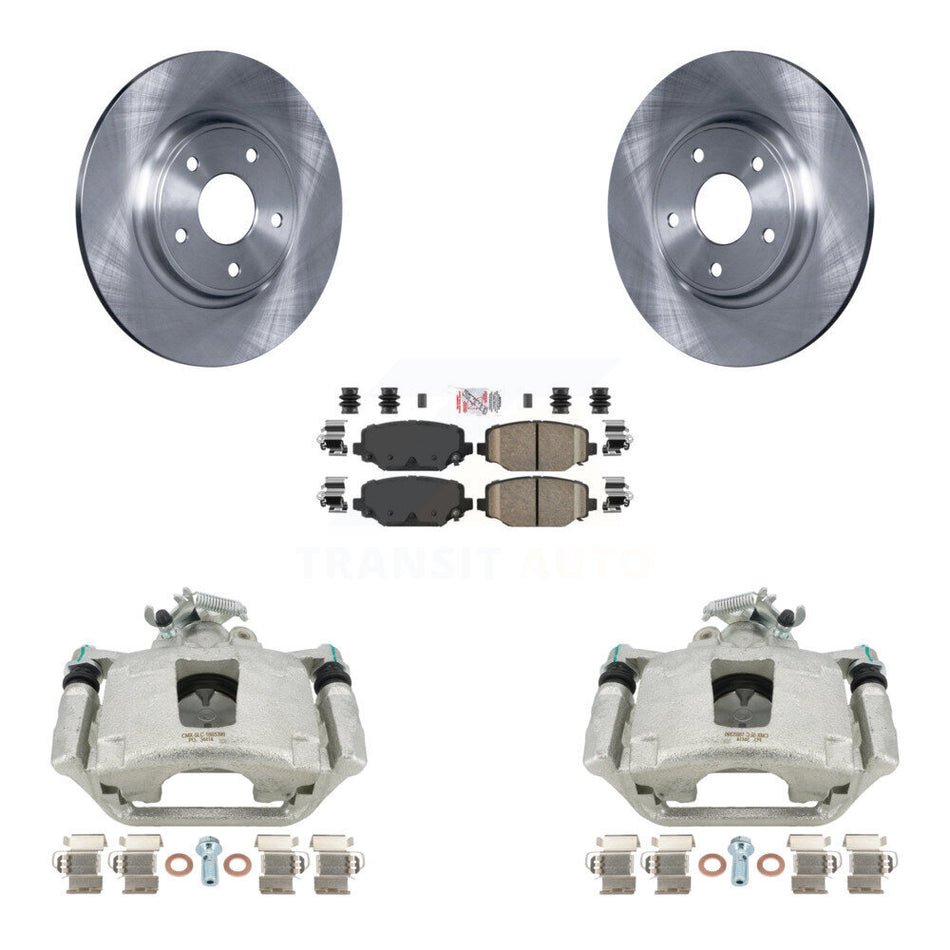 Rear Disc Brake Caliper Rotors And Ceramic Pads Kit For Dodge Grand Caravan KC8-101149N by Transit Auto