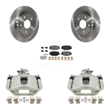 Rear Disc Brake Caliper Rotors And Semi-Metallic Pads Kit For Dodge Grand Caravan KC8-101151N