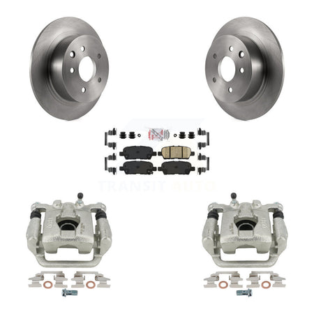 Rear Disc Brake Caliper Rotors And Ceramic Pads Kit For 2010-2012 Nissan Altima KC8-101155N by Transit Auto