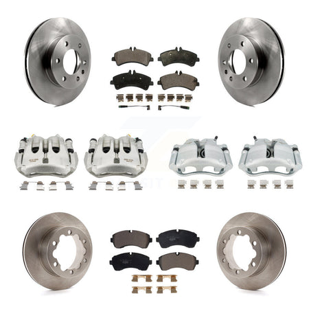 Front Rear Brake Caliper Rotors & Ceramic Pad Kit (10Pc) For Sprinter 3500 Mercedes-Benz KC8-101170T