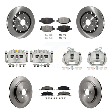 Front Rear Brake Caliper Rotor & Ceramic Pad Kit (10Pc) For Ford Explorer Police Utility KC8-101176T