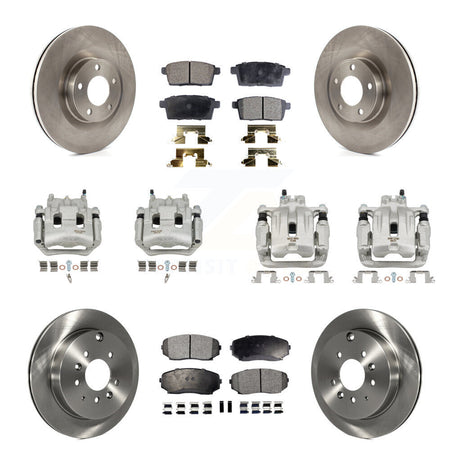 Front Rear Disc Brake Caliper Rotor And Ceramic Pad Kit (10Pc) For Ford Edge Lincoln MKX KC8-101180T