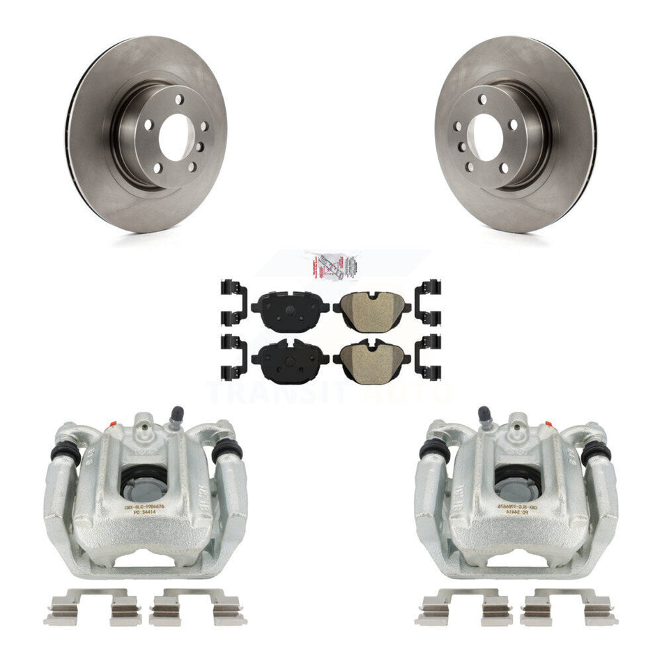 Rear Disc Brake Caliper Rotors And Semi-Metallic Pads Kit For BMW X3 X4 KC8-101184N by Transit Auto