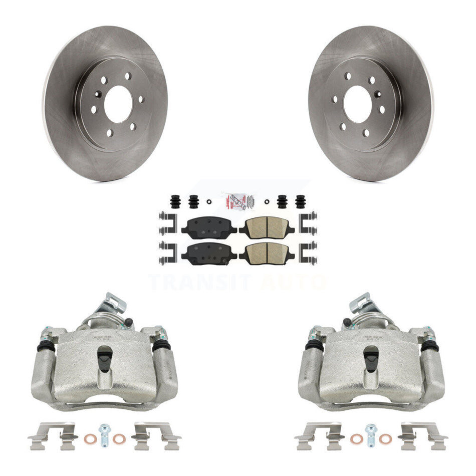 Rear Disc Brake Caliper Rotors And Ceramic Pads Kit For Chevrolet Uplander Pontiac Montana Buick Terraza Saturn Relay KC8-101185N