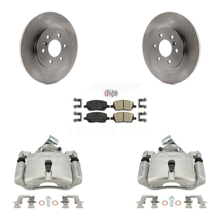 Rear Disc Brake Caliper Rotors And Ceramic Pads Kit For Chevrolet Uplander Pontiac Montana Buick Terraza Saturn Relay KC8-101186N by Transit Auto