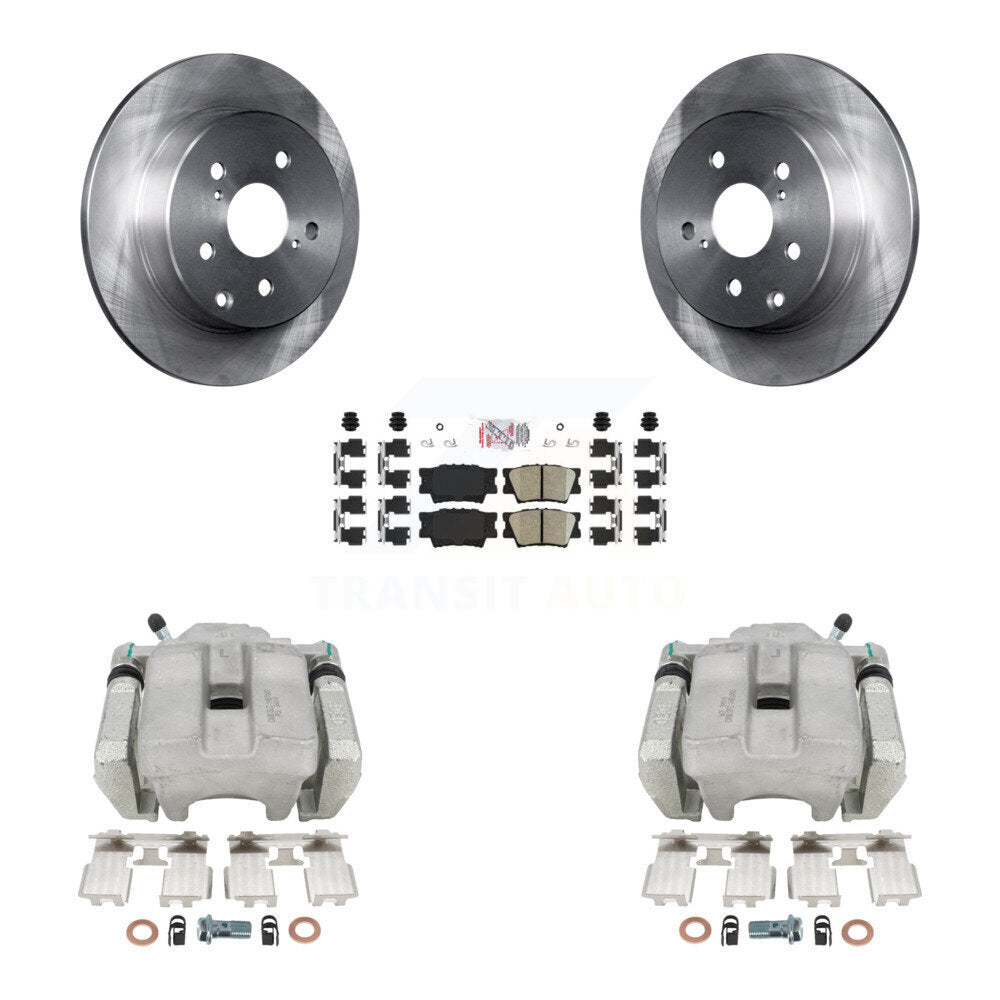 Rear Disc Brake Caliper Rotors And Ceramic Pads Kit For Toyota RAV4 KC8-101193N