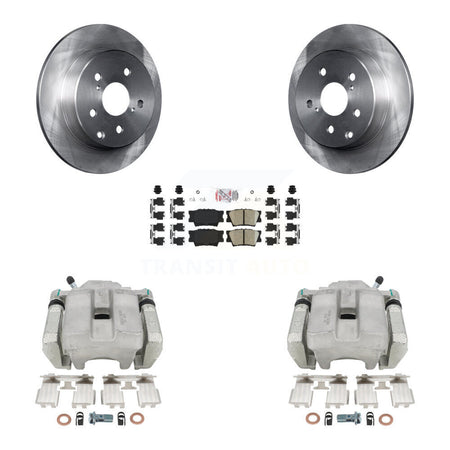 Rear Disc Brake Caliper Rotors And Ceramic Pads Kit For Toyota RAV4 KC8-101193N